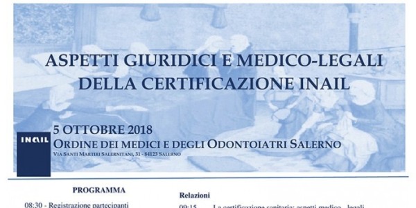  ASPETTI GIURIDICI E MEDICO-LEGALI DELLA CERTIFICAZIONE INAIL