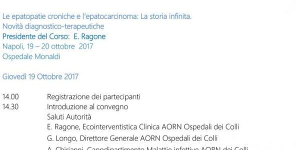 Le epatopatie croniche e l'epatocarcinoma: La storia infinita.