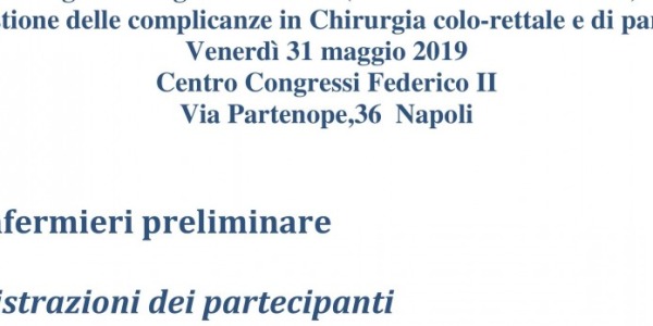 Gestione delle complicanze in Chirurgia colo-rettale e di parete