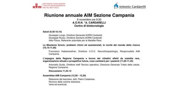 Riunione annuale AIM Sezione Campania