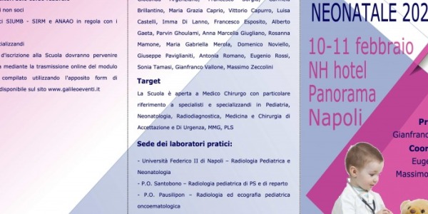 Scuola SIUMB di ecografica pediatrica e neonatale 2020