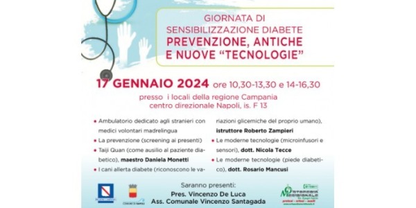 17/01/2024: GIORNATA DI SENSIBILIZZAZIONE DIABETE