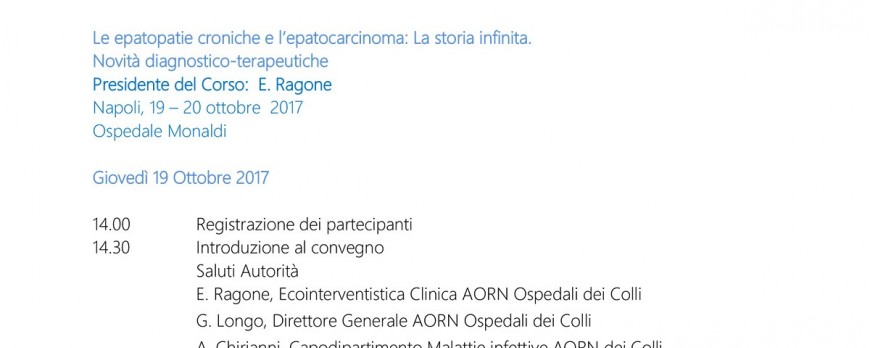 Le epatopatie croniche e l'epatocarcinoma: La storia infinita.