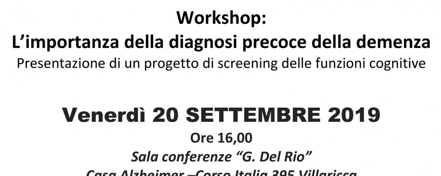 L’importanza della diagnosi precoce della demenza