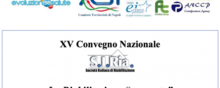 18e19/05/2023: XV Convegno Nazionale "SIRIA"