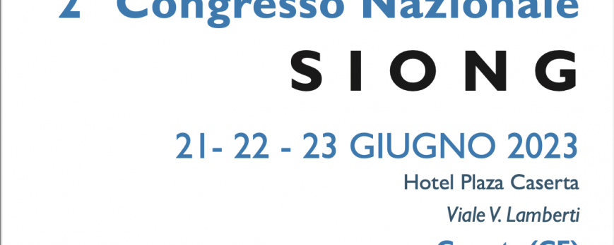 21-23/06/2023 - 2°Congresso SIONG