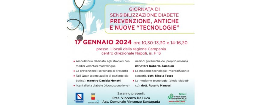 17/01/2024: GIORNATA DI SENSIBILIZZAZIONE DIABETE