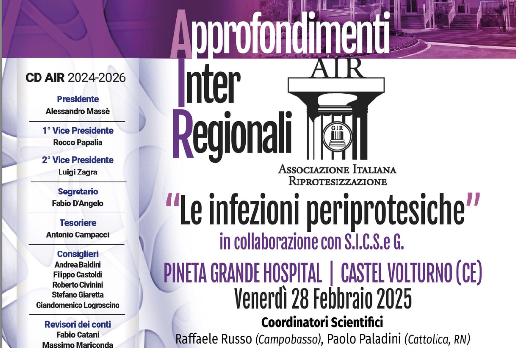 28/02/2025: Le infezioni periprotesiche